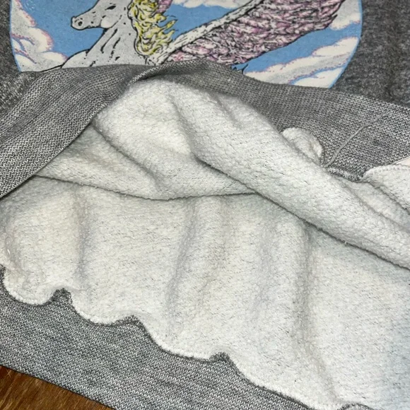 Vintage grey cropped crewneck Pegasus sweatshirt size m/l - Picture 4 of 7